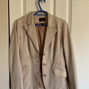 Premium Real Leather Suit Jacket for Women